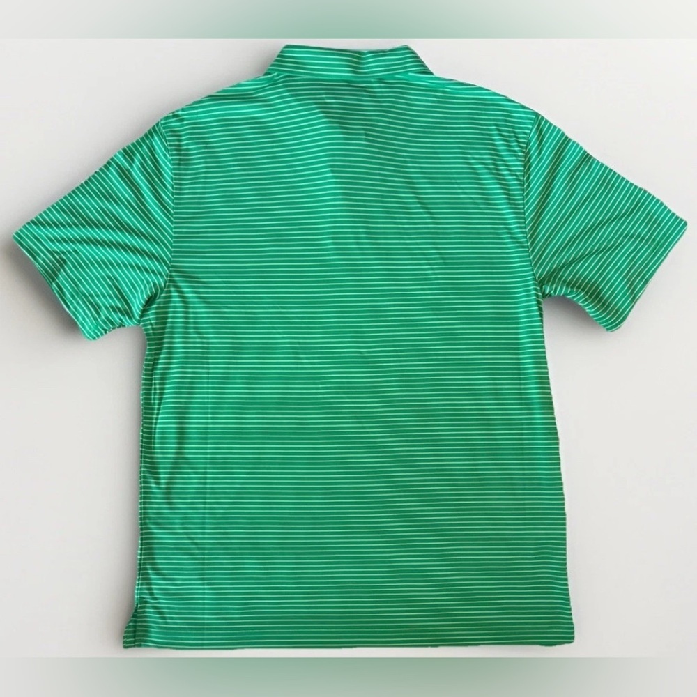 PGA TOUR Mens Green White Striped Golf Polo Shirt Short Sleeve Size Large NWT - Picture 4 of 8